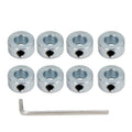 Befenybay 8pcs 5/16" Bore Shaft Collar Lock Collar Zinc Plated Solid Steel with Set Screw