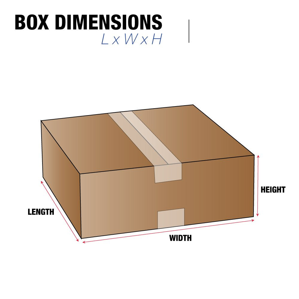 Shipping Boxes Flat 9"L x 9"W x 4"H 25-Pack - Corrugated Cardboard Box for Moving, Mailing, Packing, Packaging and