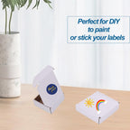 4x4x1'' 50 Pack Corrugated Mailers, Cardboard Boxes Perfect for Shipping Small, White