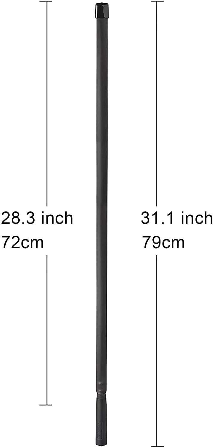 Dual Band VHF UHF 136-520MHz 31 inch Foldable CS Tactical Antenna | SMA Female Ham Radio Antenna with 3 feet