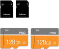 128GB Memory Card,Micro Card with Adapter Class 10 High Speed for Camera,Smartphone,Tablet,Personal Computer(2-Pack)