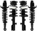 COMPLETESTRUTS - Front & Rear Complete Strut Assemblies with Coil Springs Replacement for 2003-2008 Toyota Corolla FWD - Set of 4