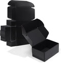 9x6x4 Black Small Shipping Boxes, 20 Packs Corrugated Cardboard Mailer Boxes for Packaging Small Business Mailing