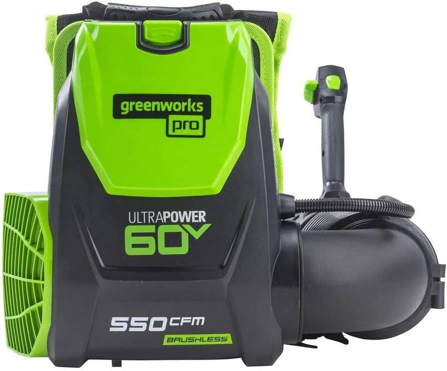 Pro 60-Volt Max Lithium Ion 550-CFM 150-MPH Heavy-Duty Brushless Cordless Electric Backpack Leaf Blower (Tool ONLY