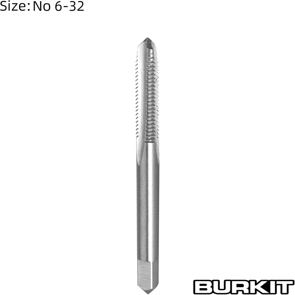 Burkit 2pcs No 6-32 UNC Thread Tap Right Hand