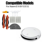 Main Brush Filter Side Brush Replacement Set for Xiaomi E10 B112 E12 Vacuum Cleaner Spare Part Accessories Kit (11 Pcs)