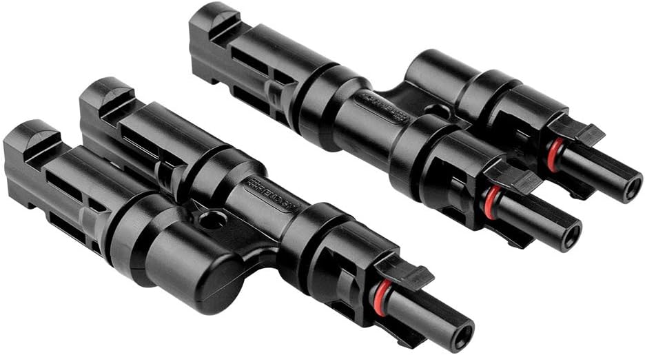 Solar Y Branch Connector MMF+FFM for Solar Panels, Waterproof 1Pair | IP67 & PC/PA housing UV resistant & durable