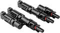 Solar Y Branch Connector MMF+FFM for Solar Panels, Waterproof 1Pair | IP67 & PC/PA housing UV resistant & durable