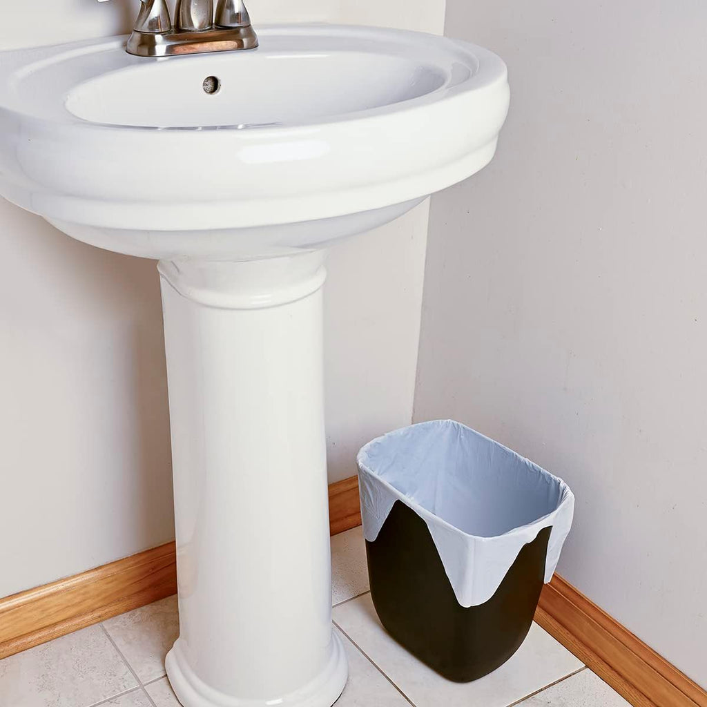 Small 4 Gallon Trash Bags with Flap Ties, Fresh Scent, Odor Control, 0.5 mil Thick, 80 Count