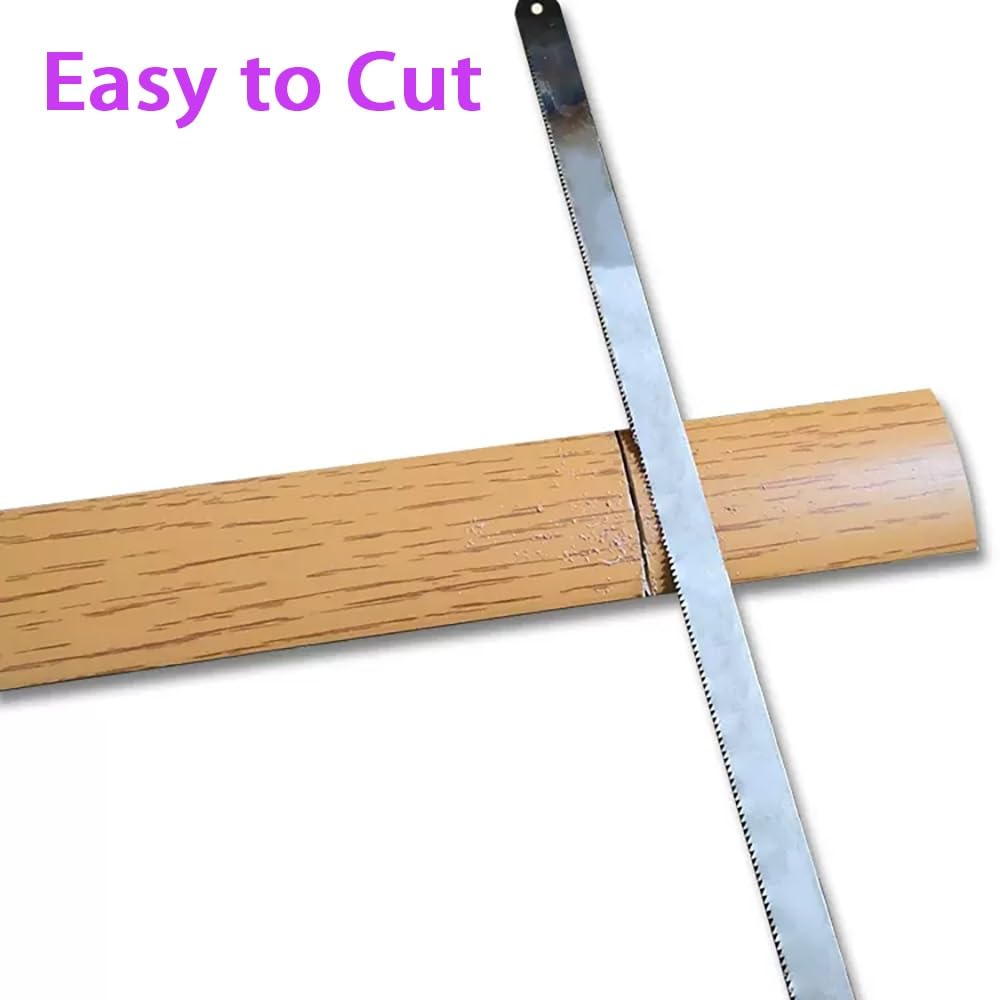 Self-Adhesive T Molding Transition Strip for Joining Floor Gaps, PVC Flat Divider, Sturdy Floor Edging Trim for