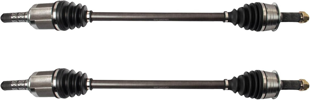 TRQ Front 2 Piece CV Axle Shaft Assembly Set
