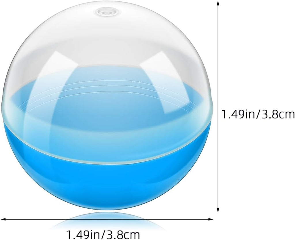 Vending Machine Capsules Balls, 1.5Inch Empty Gumball Machine Plastic Capsules Refillable Craft Balls Party Prize