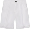 Toddler Boys Golf Shorts Chino Back Flat Front School Uniform White | Kids Dress Shorts, Active Flat Front Stretch