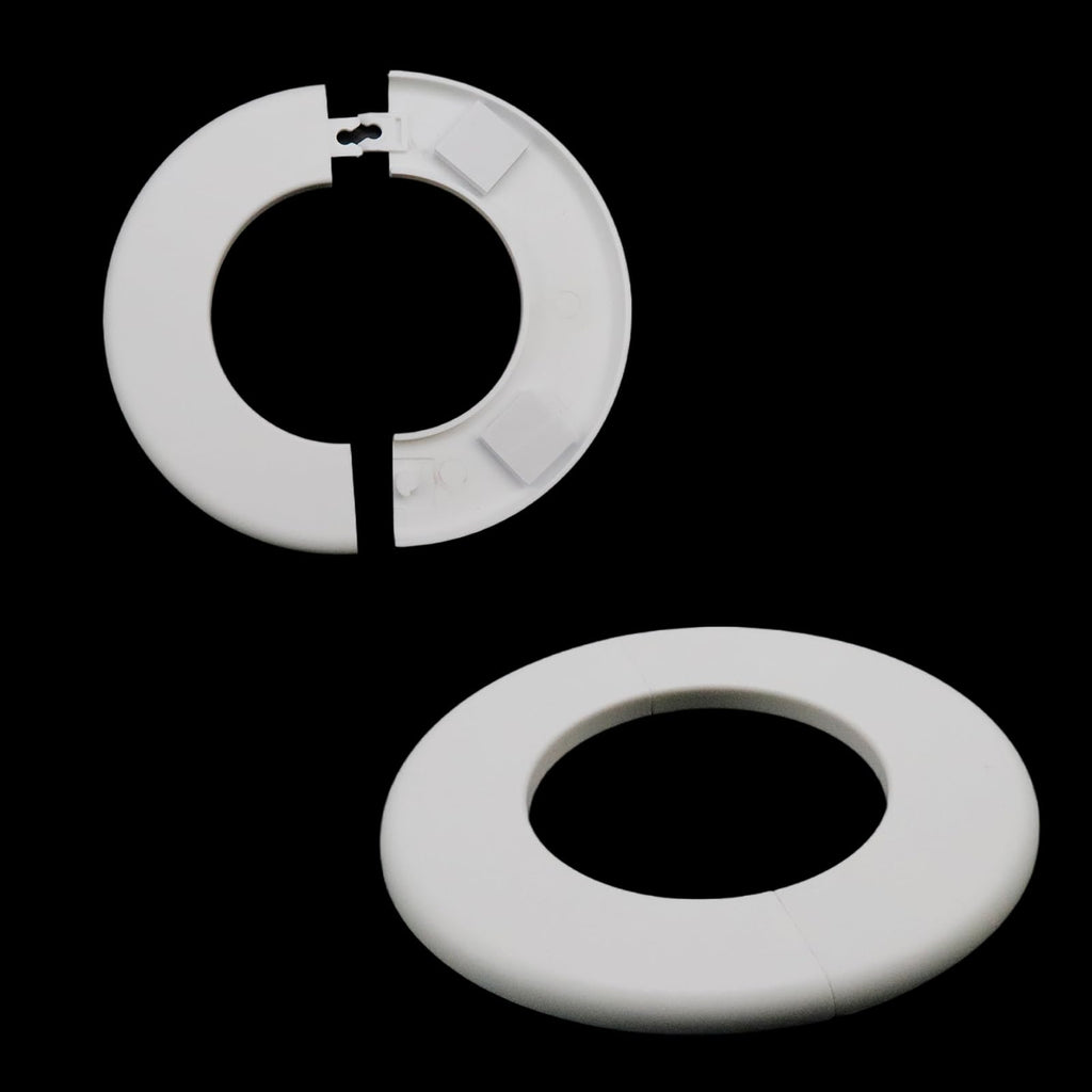 Wall Split Flange, 3 Inch Pipe, White ABS, 4Pcs