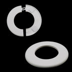 Wall Split Flange, 3 Inch Pipe, White ABS, 4Pcs