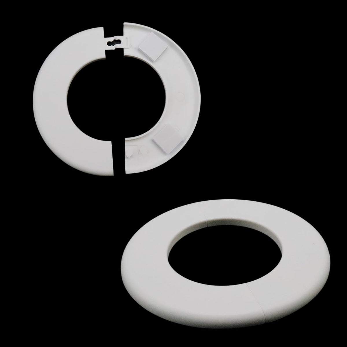 Wall Split Flange, 3 Inch Pipe, White ABS, 4Pcs