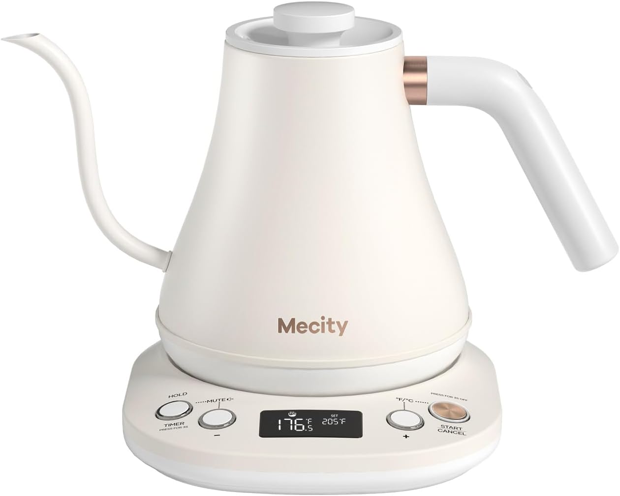 Electric Gooseneck Kettle With Keep Warm Function & LCD Display Automatic Shut Off Coffee Kettle Temperature Control