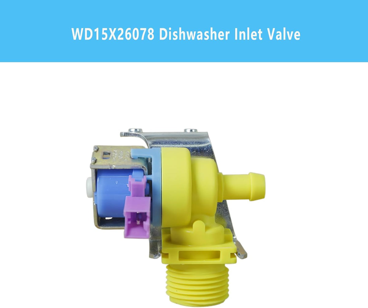 WD15X26078 Dishwasher Water Inlet Valve – for GE, 3/4in, 140°F