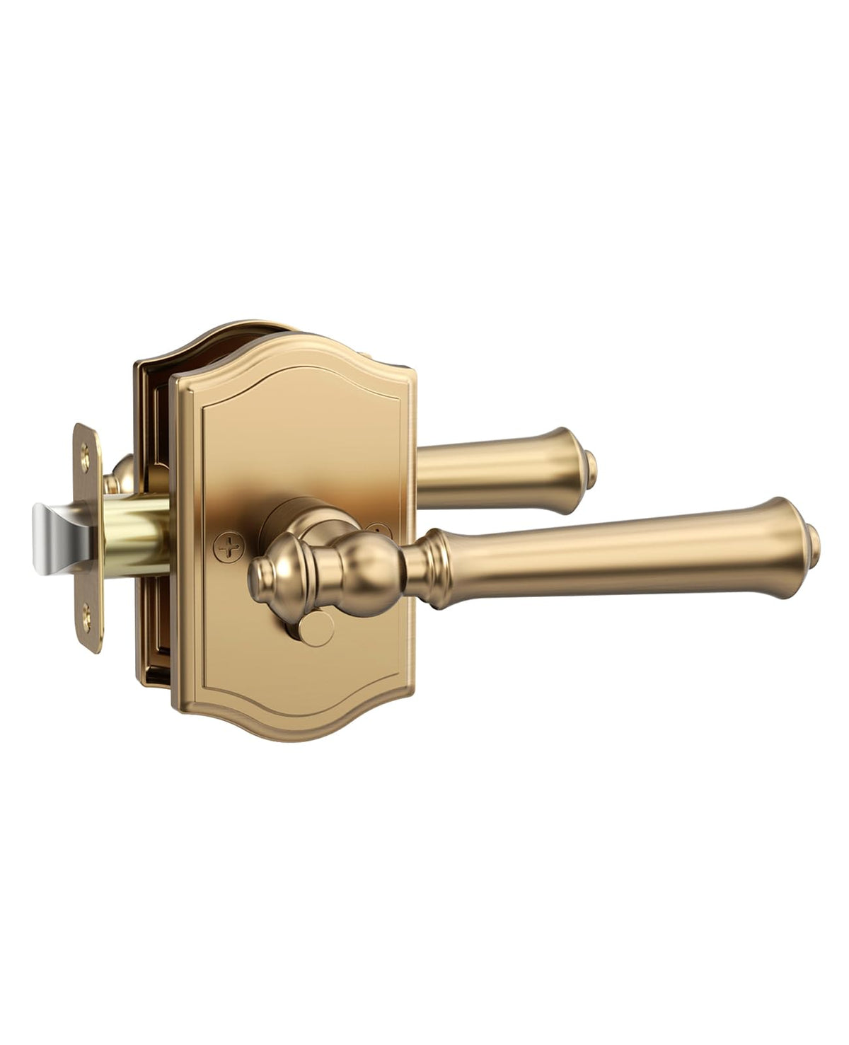 8 Pack Champagne Bronze Privacy Interior Door Handles