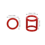 13Pcs Silicone Sealing Rings Valve Stem, Brown Replacement Gaskets