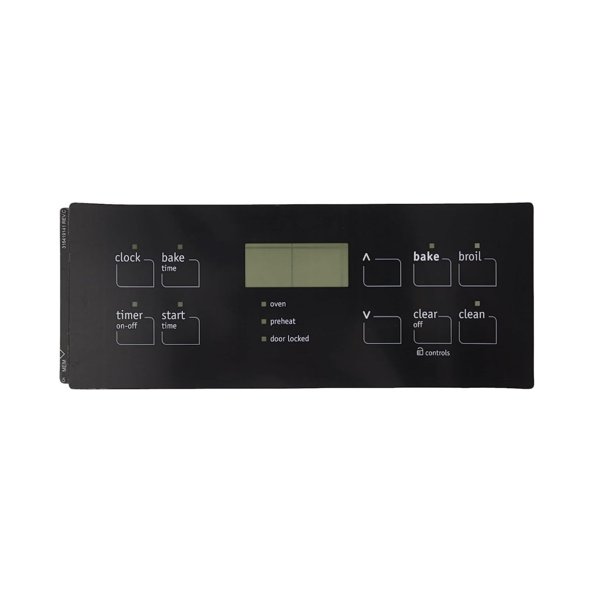 316419141 Range Control Overlay for Frigidaire Stove