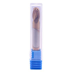 5/16" 4 Flute Solid Carbide Ball Nose End Mill, Double End, TiSiN Coated
