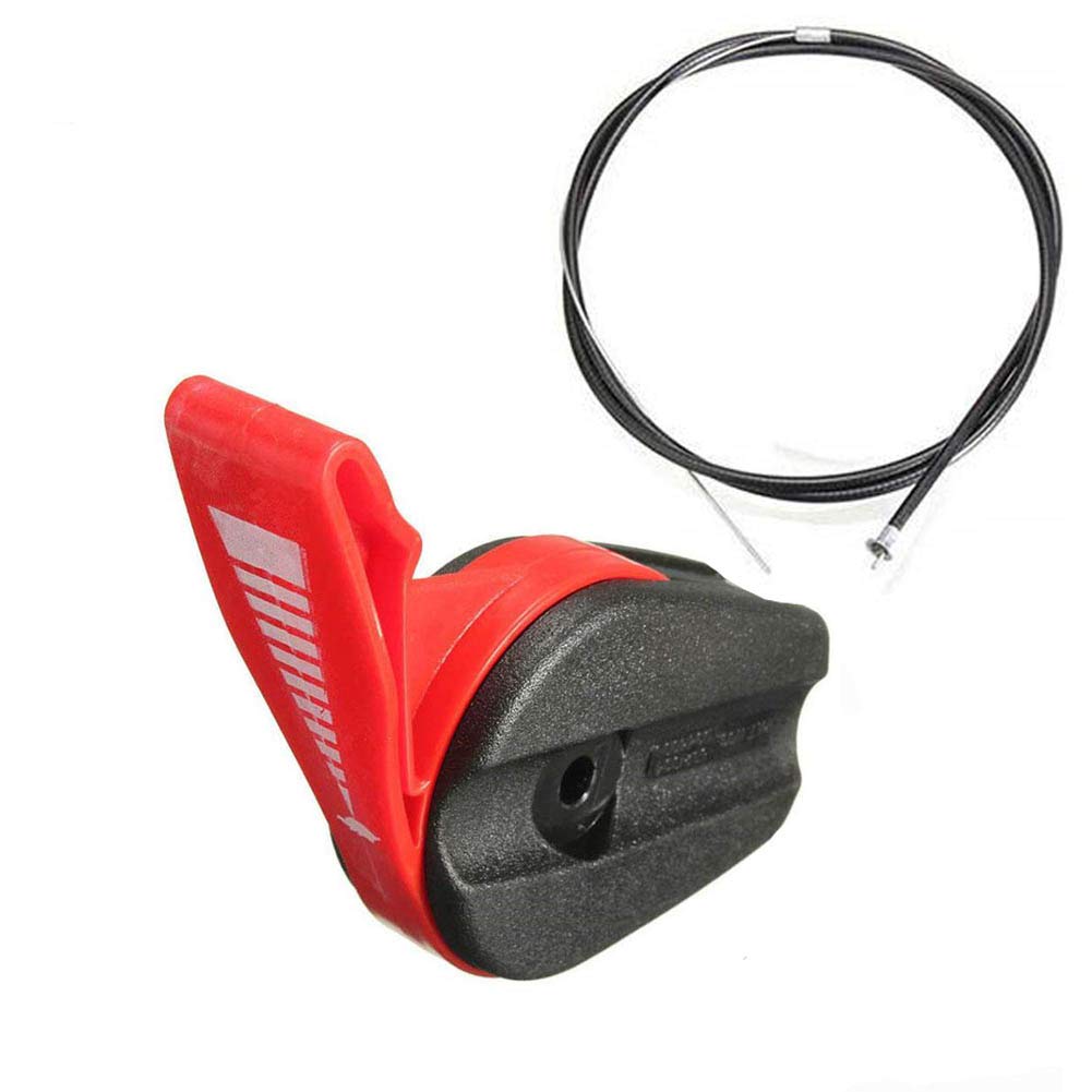 SENRISE Lawnmower Throttle Switch, Universal Throttle Cable Switch Control Replacement Kit, Hand Push Lever Control Handle with 65 Inch Cable