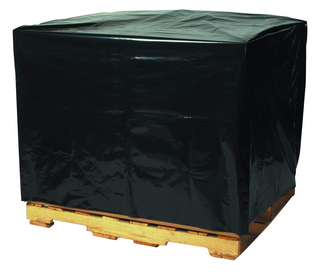 TLPC546 Pallet Covers, 2 mil, 48" x 42" x 48", Black (Pack of 50)