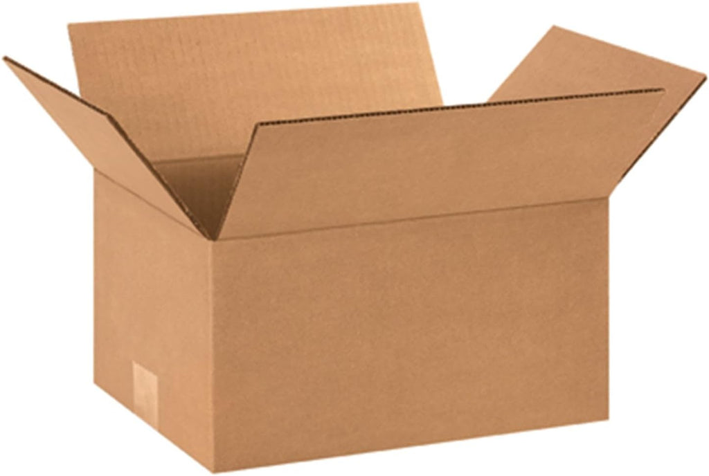 Corrugated Mailer Shipping Box 12x9x6 Cardboard Packing Box - 25 Pack