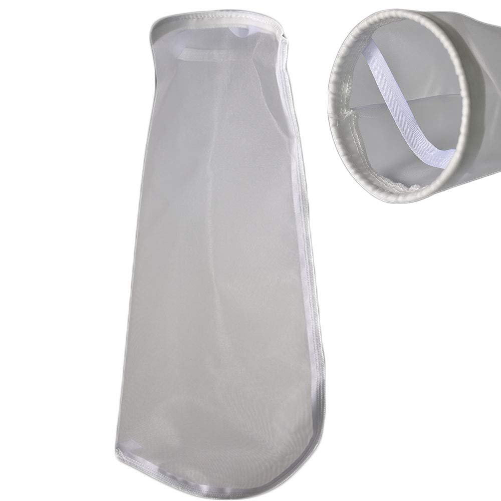 7Inch Ring 200 Micron Nylon Monofilament Mesh Filter Bag,7" x 32" Liquid Filter Sock