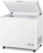 7 Cu. Ft. Commercial Deep Chest Freezer, Locking Stay-Open Lid, White