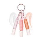Lip Gloss Trio - Keychain Lip Gloss Set of 3 Mini Glosses