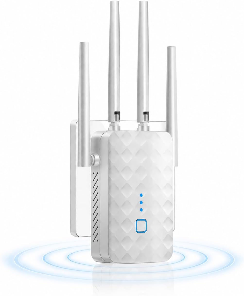 WiFi Extender Signal Booster for Home/Office | 2026 Upgraded Internet Repeater Range Covers Up to 9995 Sq.ft and 45+