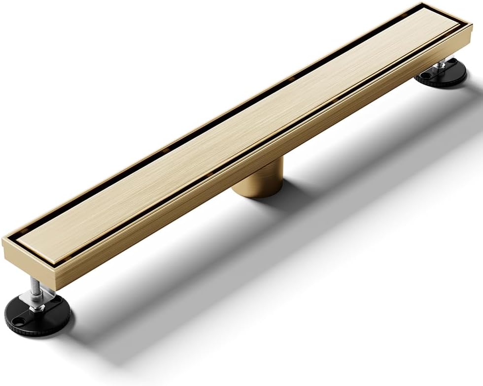 Linear Shower Drain 60 Inch, Brushed Gold