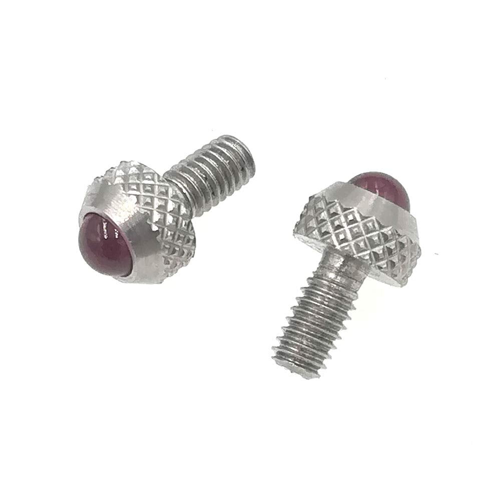 Contact Points for Dial Indicators Linear Gage Indicator Ball Tips 2 Pieces M2.5 Thread Shank 5mm Diameter 3.8mm Length (Ruby Ball Tip)