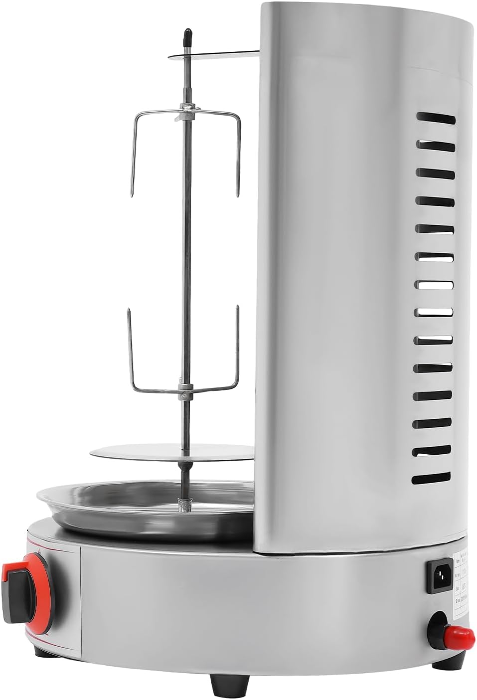 Commercial Shawarma Machine, 110V 3000W Vertical Rotisserie with 2 Heaters