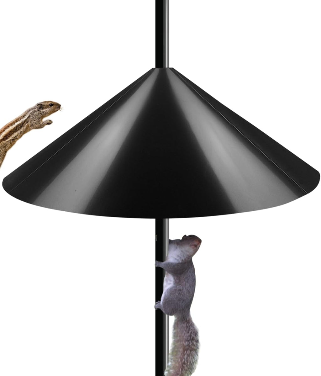 19 Inch Wide Squirrel Baffle for Bird Feeder Pole, Outside Pole Mount Stopper & Bird House Guard for Outdoor