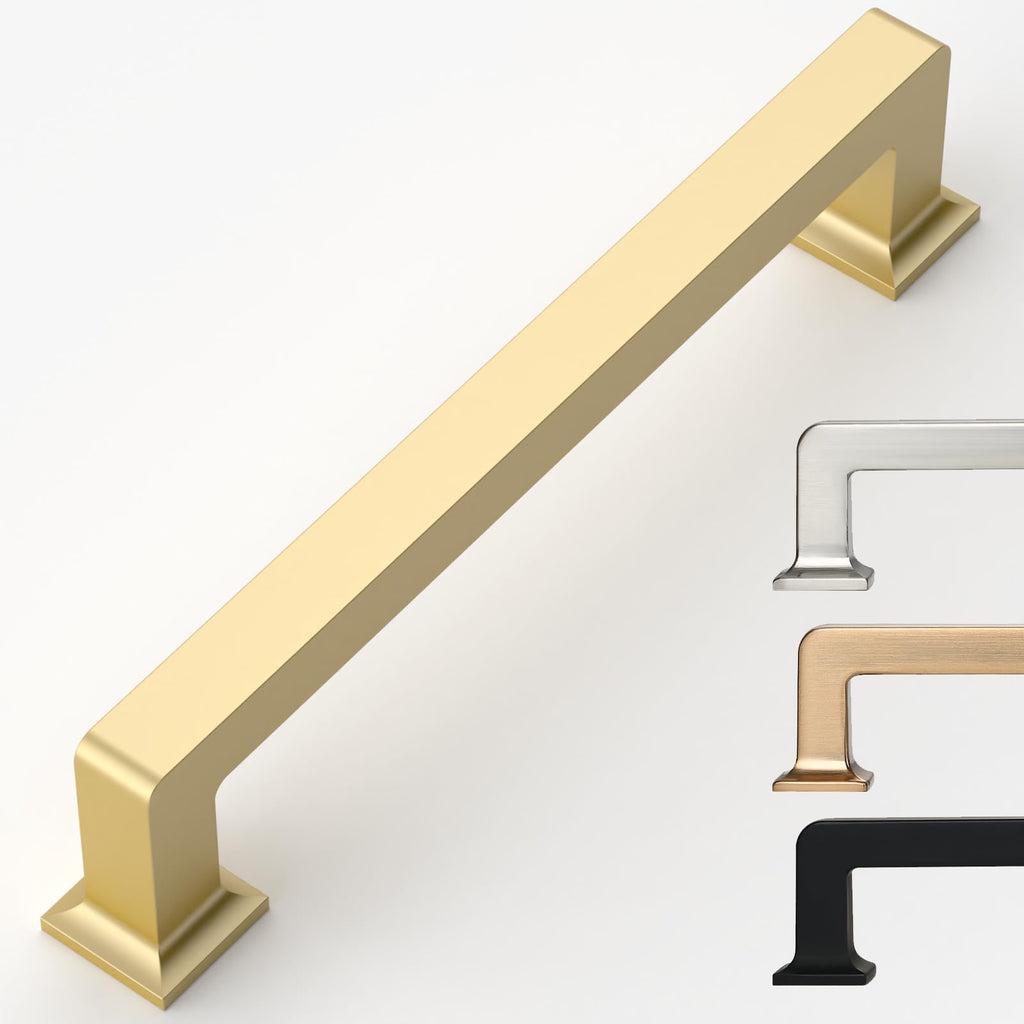 10 Pack 5 Inch Brushed Gold Cabinet Pulls,Kitchen Hardware