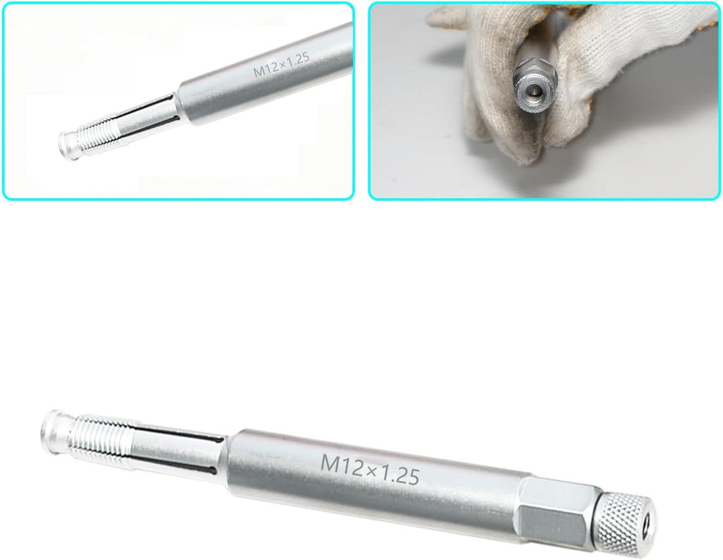 DPTOOL 12mm Back Tap Spark Plug Thread Repair Tool M12x1.25 Thread Chaser