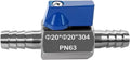 Beduan 3/4” Barb Ball Valve 304 Stainless Steel Mini Shut Off Valve