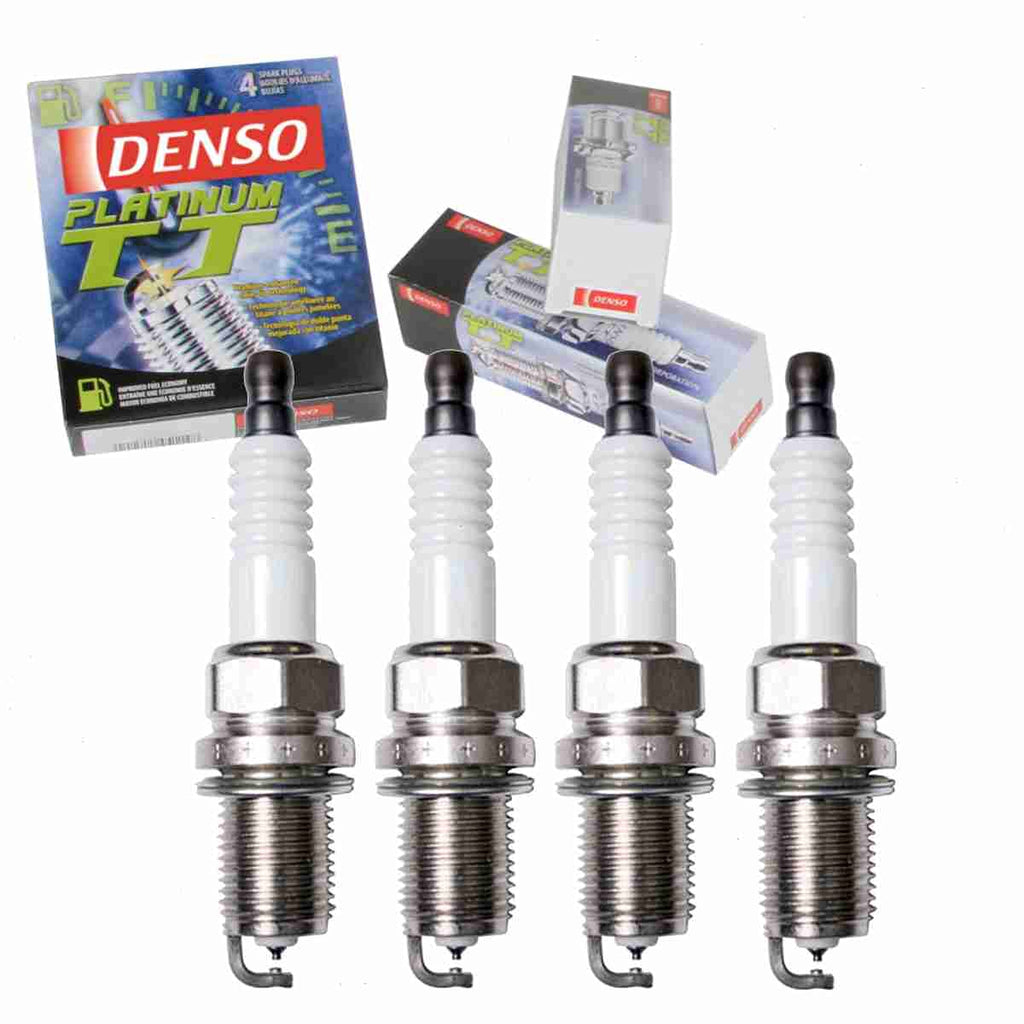4 pc DENSO Platinum TT Spark Plugs for Mitsubishi Lancer 2002-16