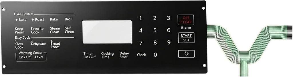 DG34-00030A Membrane Switch Touchpad Replacement for Samsung Range Oven NE59J7630SS/AA-00、NE59J7630SB/AA-00、NE59J7630SG/AA-00，Replaces AP5967636 PS11720662 EAP11720662 PD00040719 4010969