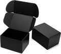 7x5x4 Inches Black Shipping Boxes 25 Pack - Corrugated Cardboard Mailing Box for Small Business, Tab Locking