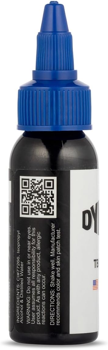 Dynamic Color Triple Black Tattoo Ink, Made in USA Since 1990, 1 oz