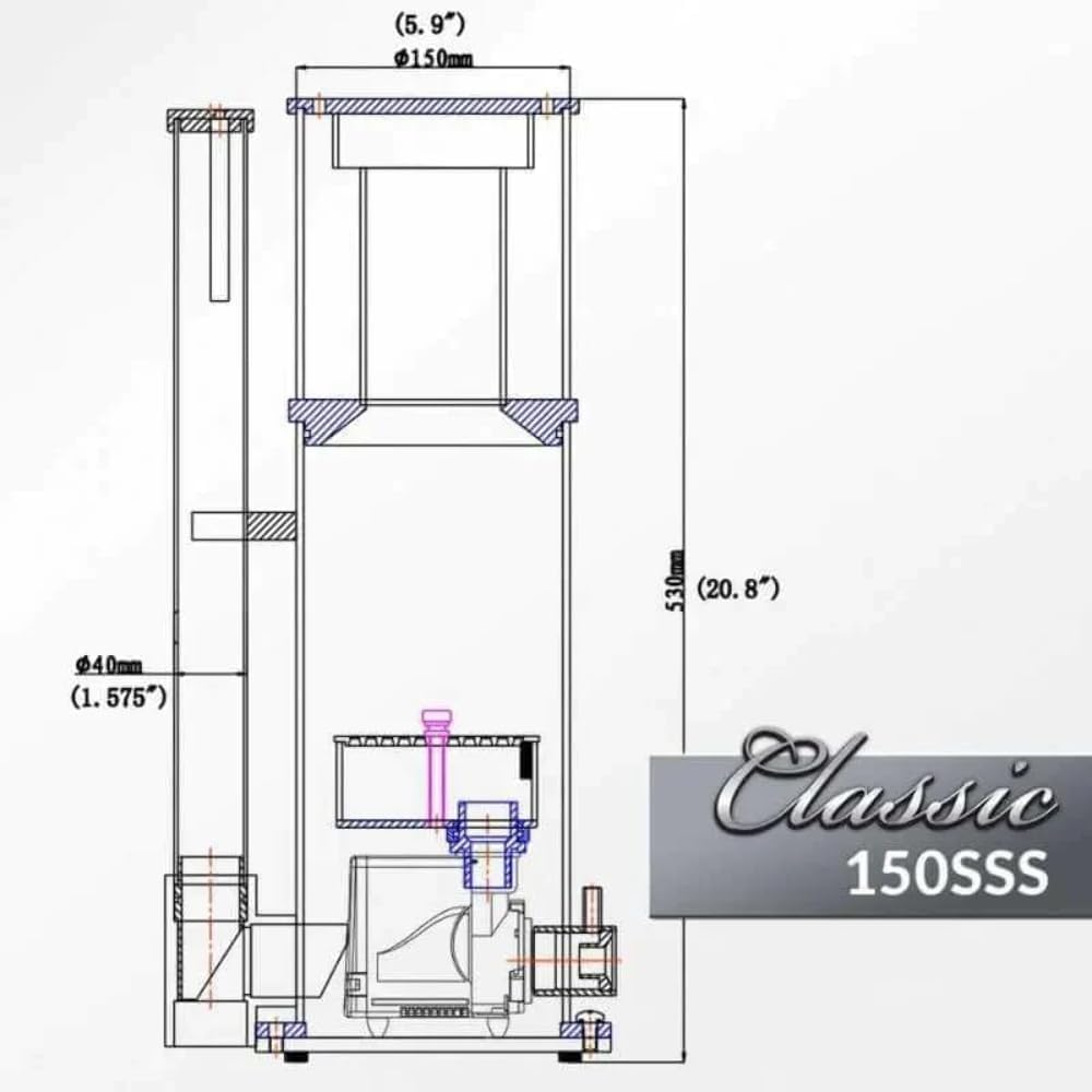 Classic 150SSS Protein Skimmer