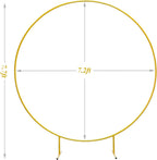7.2ft Gold Metal Circle Balloon Arch Kit