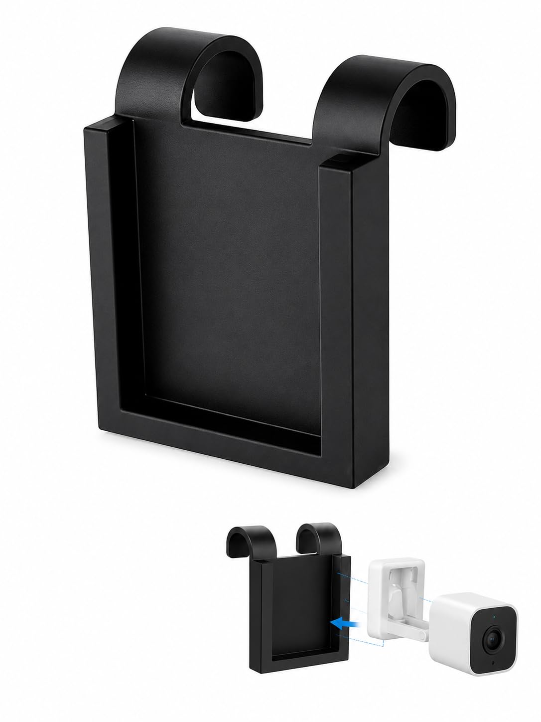 Pet Cage Camera Mount Compatible with Wyze Cam, Clip-On Crate Camera Holder