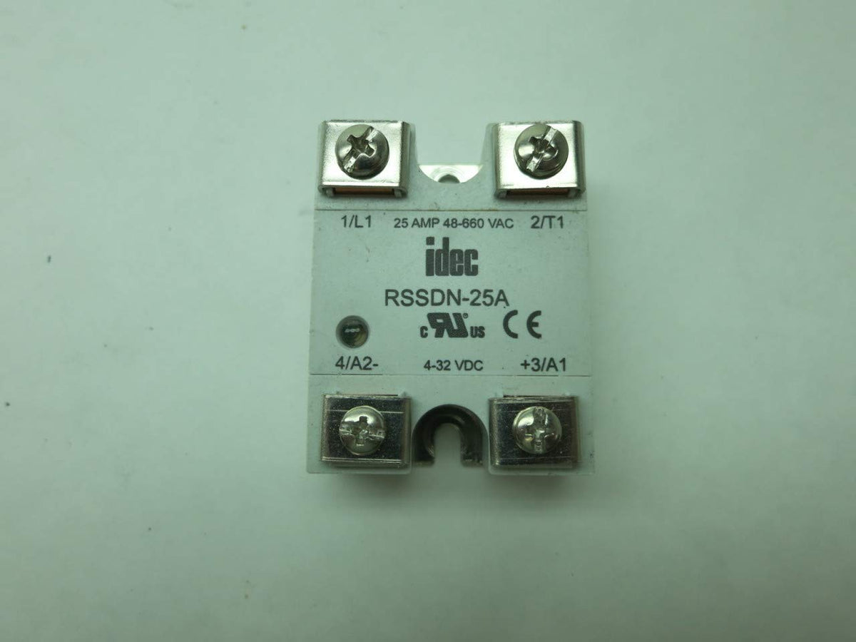 IDEC RSSDN-25A Solid State Relay 48-660V-AC 25A AMP 4-32V-DC D636593
