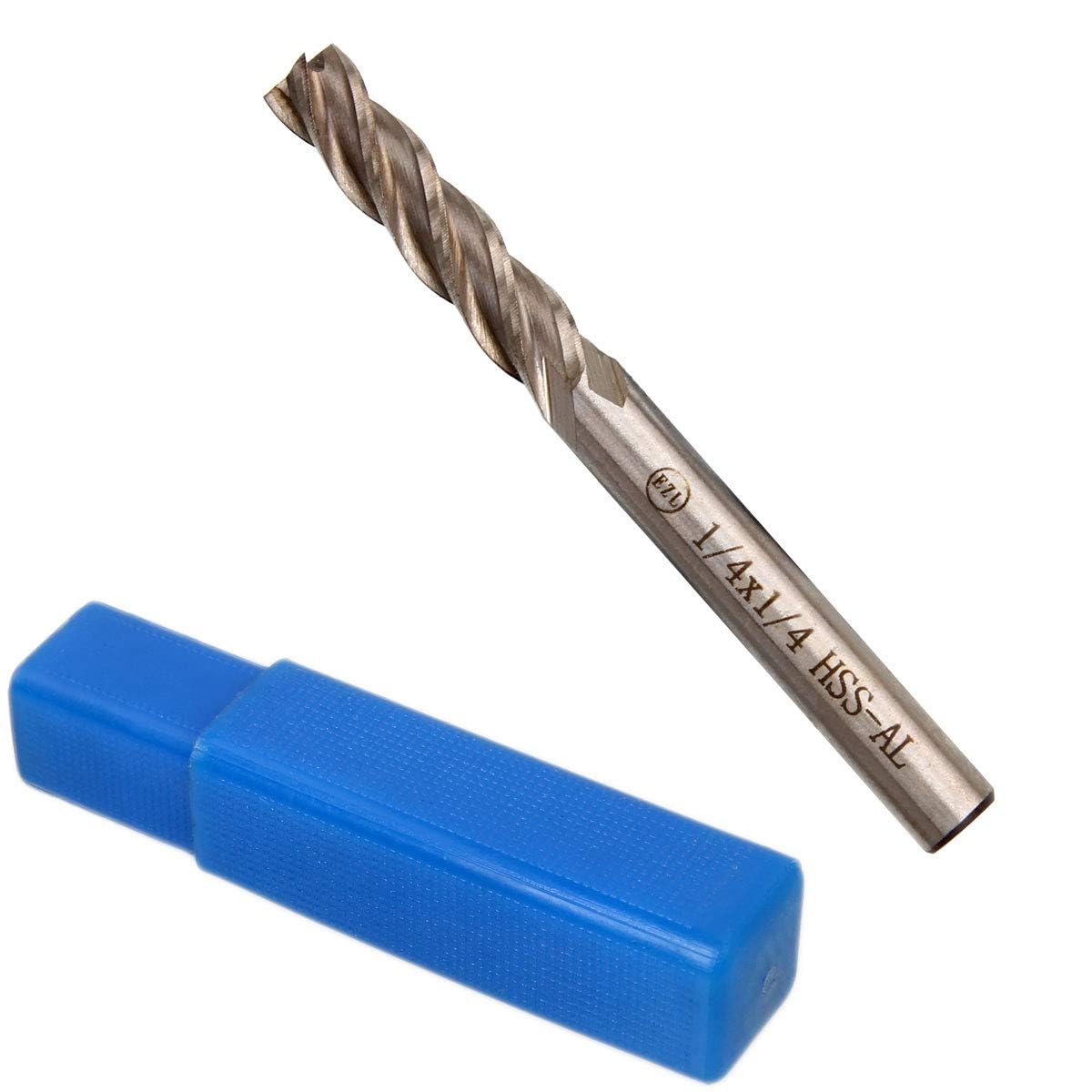 JMIATRY 8PCS 1/4 inch End Mill 4 Flute HSS Square Nose CNC Bits