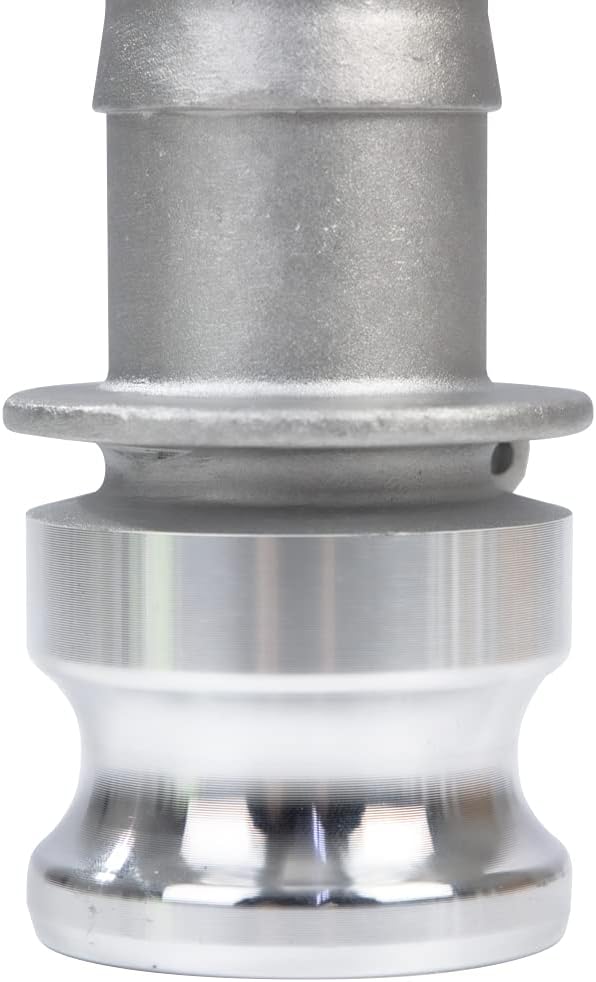 2pk Aluminum 1.5" Camlock Hose Fittings - Type E Cam & Groove, Fittings (Male Adapter x Coupling)